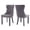 Gray, variant on HUTWIFE Home Contemporary Adult Velvet Dining Side Chairs, Green (Set of 2)