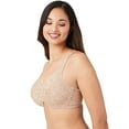 thumbnail image 4 of Wacoal Women's Halo Lace Full Coverage Underwire Bra, Toast, 34D, 4 of 4