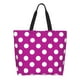 thumbnail image 1 of Fotbe Purlpe And White Polka Dot Bolsa Tote Estética de Lona con Estampado para Mujer - Bolsa Reutilizable de Hombro Casual para Vacaciones, Compras, Trabajo y Gimnasio, 1 of 8