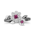 thumbnail image 4 of Xinyolin Rhinestone Plum Blossom Flower Women Necklace Ear Stud Earrings Finger Ring, 4 of 7