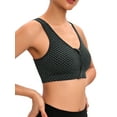 thumbnail image 4 of FUTATA Womens Sports Bras Padded High Support Push Up Bra Racerback Front Zipper Post Op Surgery Bras Wireless Yoga Workout Running Bras Activewear Tank Tops, 4 of 6