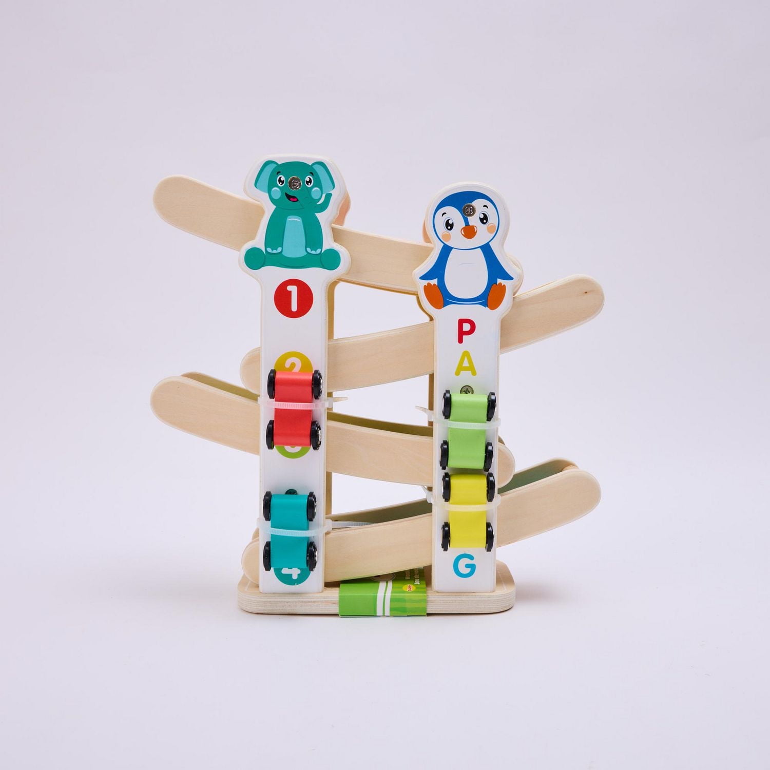 Jeu de voitures en bois