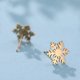 thumbnail image 4 of 2 pares de pendientes de copo de nieve navideños, elegantes pendientes de botón para dama, para fiestas diarias., 4 of 6