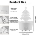 thumbnail image 2 of Nuevo Difusor de Aceite Esencial de Árbol de Navidad 2024 de 250ml – Humidificador Ultrasónico de Niebla Fría con Luces LED de 7 Colores, Control Remoto y Temporizador para el Hogar, Yoga, Oficina –, 2 of 7
