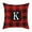 K, variant on Christmas Buffalo Check Plaid Throw Pillow Covers Cushion Case for Farmhouse Home Decor , Holiday Throw Pillow Cover for Xmas Winter Sofa Couch Bedroom Red and Black, 18 x 18 Inches