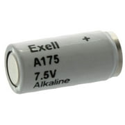 Exell Battery A175 Alkaline 7.5V Battery TR175, MN175, 1501, White/Silver