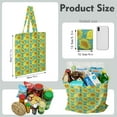 thumbnail image 2 of Sunflower and Truck Design Foldable Grocery Bag - Spacious & Eco-Friendly Reusable Tote for Commuters, 2 of 6