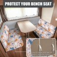 thumbnail image 2 of HELLHERO Elastic Polyester Fabric Camper Cushion Covers Compatible with Station Wagon RV, RV Couch Cover for Booth Seat Bench, Cat Pattern Print, 2 of 9