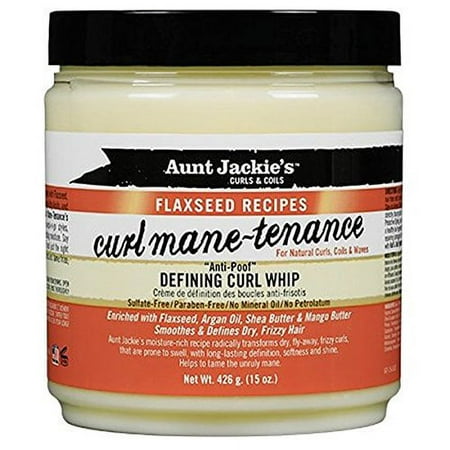 Aunt Jackie's Flaxseed Recipes Curl Mane-tenance Defining Curl Whip 15 oz. (Pack of 6)