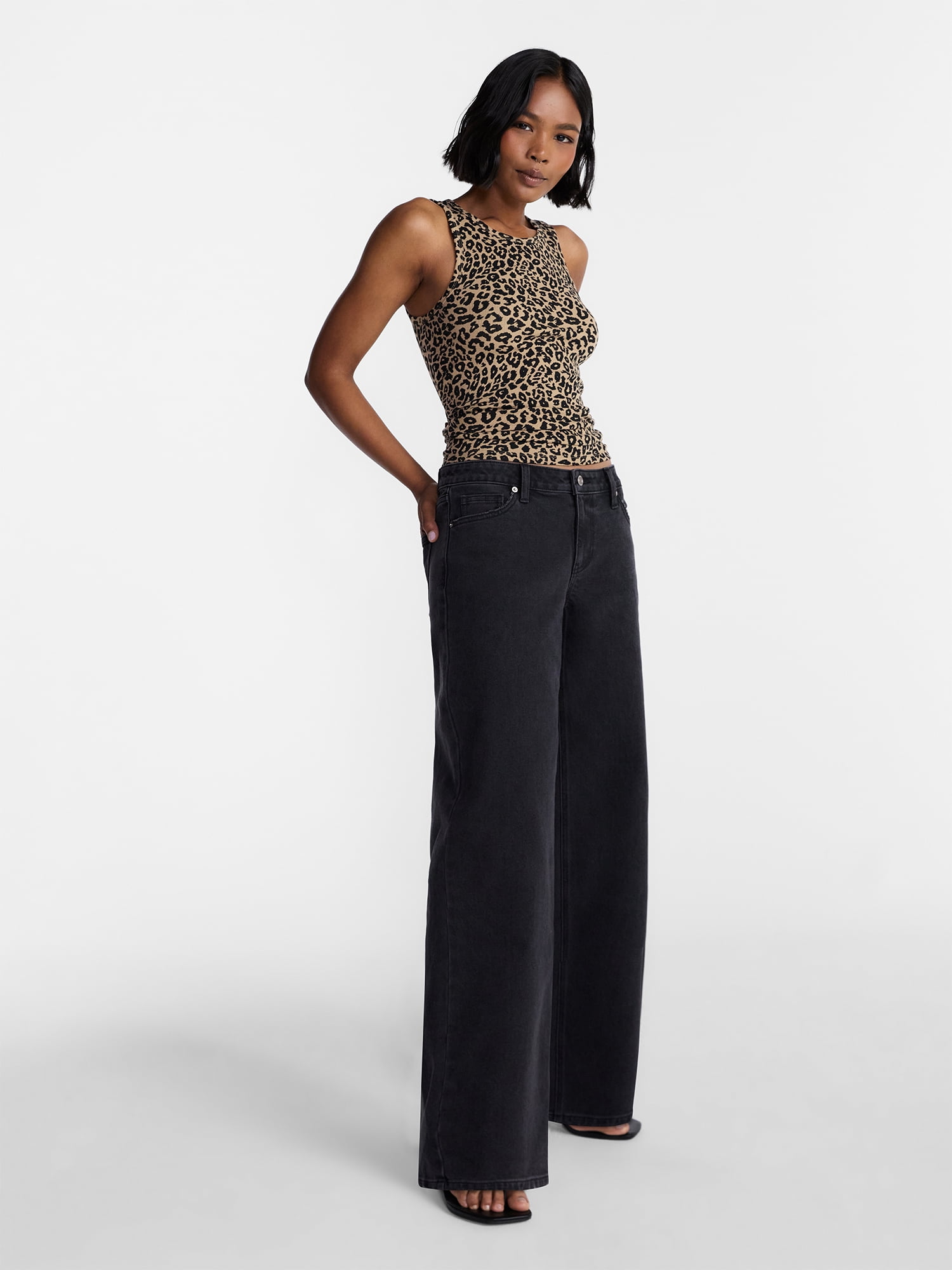 No Boundaries Mid Rise Baggy Jeans, 29", 31", 33" Inseams, Women's Sizes 00-24W