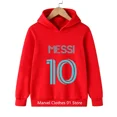 thumbnail image 4 of 2024 HOT New Kids Primavera Otoño Moda 2 piezas Sudadera con capucha Chándales 3-13 años Niños Niñas Messi No.10 Trajes Estampados Ropa para Niños, 4 of 4