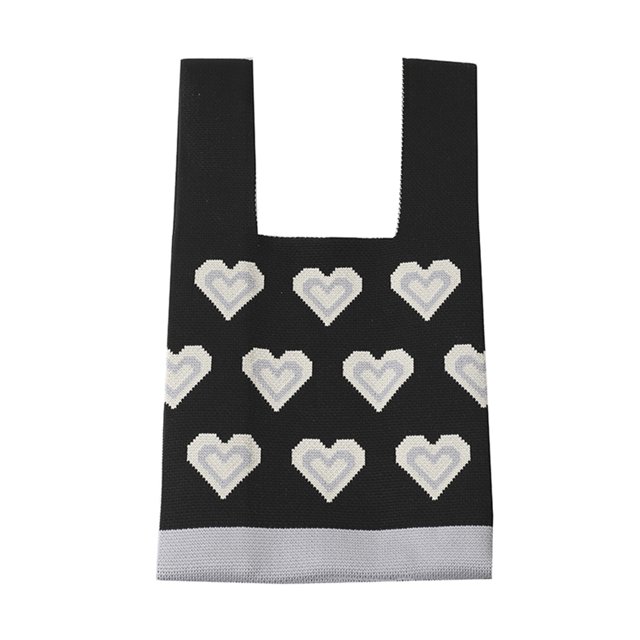 Bolsa de viaje, de punto informal, Simple, portátil, hecho a mano para vacaciones de fin de semana JShteea Para Estrenar