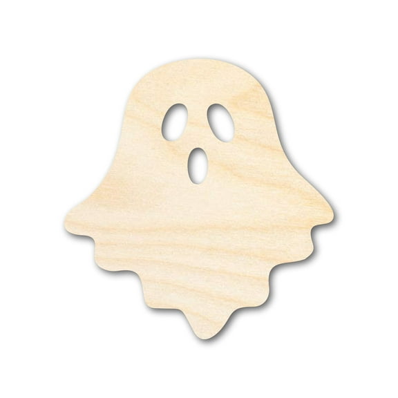 Unfinished Sheet Ghost Shape | Halloween Craft Cutout | up to 46" DIY 5" / 1/4"