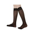 thumbnail image 2 of INSPIRE CHIC Women's Silky Knee High Sheer Reinforced Toe Stockings, 2 of 2