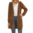 thumbnail image 3 of Zeagoo Women's Zip Up Hoodies Long Fleece Tunic Sweatshirts Casual Oversized Fall Coats Trendy Winter Hoodie, 3 of 6