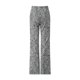 thumbnail image 3 of VISgogo Mujer Moda Flare Pantalones Largos, Vintage Estampado Cintura Alta Delgado Micro Campana Pantalones VISgogo moda, 3 of 8