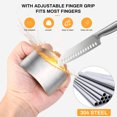 thumbnail image 2 of 6Pcs Stainless Steel Finger Guards Cutting Finger Protectors Practical Finger Guards for Cutting, 2 of 8