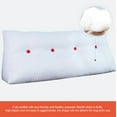 thumbnail image 4 of WOWMAX Sofa Bed Large Filled Triangular Wedge Cushion Bed Backrest Positioning Support Pillow Reading Pillow Office Lumbar Pad with Removable Cover Orange Full, 4 of 7