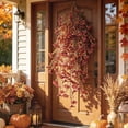 thumbnail image 6 of MMJ 4 Pack Artificial Morning Glory Hanging Vine Wall Decor Faux Flower Garland Fall Home Outdoor 29.92in, 6 of 6