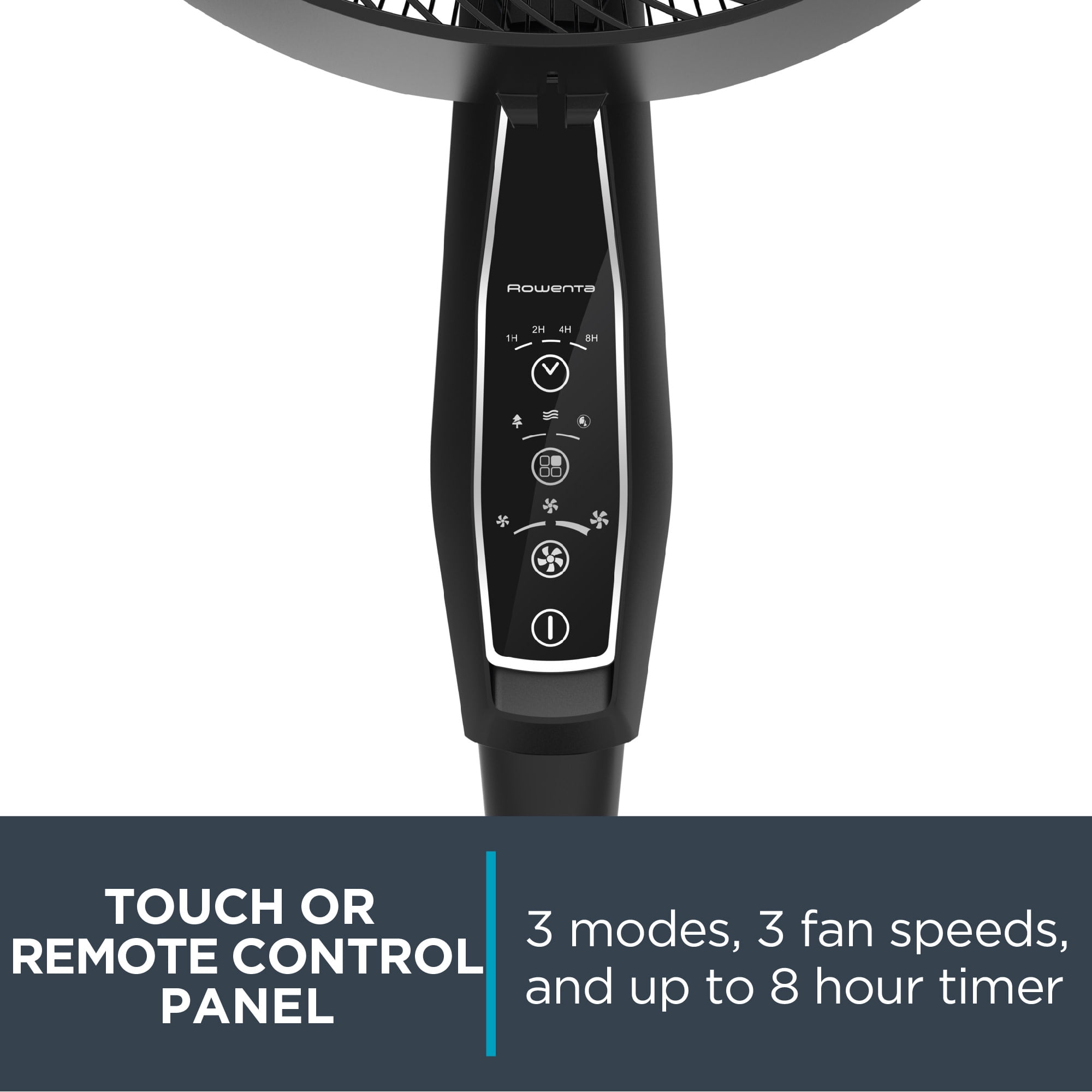 Rowenta Outdoor Extreme Fan, Portable and Weather Resistant, Black