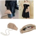 thumbnail image 2 of LinYooLi Women Small Stripes Seashell Evening Clutch Handbag Chain Strap Cross-body Bag, 2 of 7