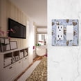 thumbnail image 5 of Yayeee Rocker Switch Wall Plate 1-Gang 4.6"x2.9" Home Decorative Outlet Cover, Purple Otters Pattern, 5 of 6