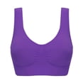 thumbnail image 2 of Plus-Size Women Seamless Padded Wireless Yoga Sports Bra, 2 of 4