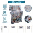 thumbnail image 6 of Independence Day Table Runner 72 Inches, Blue Truck USA Flag Floral Wooden Bed Runner Dresser Scarves Tabletop for Indoor Outdoor Parties/Ceremony/Banquet, 18" x 72", 6 of 9