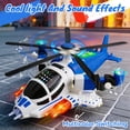 thumbnail image 6 of Caunedy Helicopter Toy With Lights And Sounds, 360°Freedom And Operated Automatic Bump Light Up Toys Airplane for Toddler Boy Toys 3 4 5 Year Old, 6 of 8