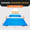 thumbnail image 3 of BalanceFrom 6ft x 2ft x 1.5in 3-Panel All-Purpose Folding Gymnastics Mat, Blue, 3 of 15