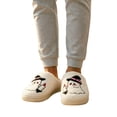thumbnail image 6 of YgkuHd Women's Cute Ghost Slippers Halloween House Shoes Soft Fuzzy Indoor Sliders Warm Winter Holiday Bedroom Gift, 6 of 6