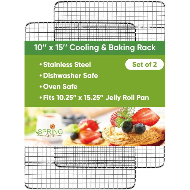 Spring Chef 10" x 15" Stainless Steel Cooling Rac