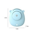 thumbnail image 3 of Needhep Pedestal Floor Fan,Electric Fans for Home, Small Travel Fan for Sleeping, Small Powerful Fan, Fan for Bedroom With Remote (Blue), 3 of 6