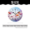 thumbnail image 2 of 14 Inch Wall Clock Battery Operated Silent Clock Decorative for Office, Kitchen, Outdoor, Living Room，Oil Painting Colorful Spring Rural Landscape Creative, 2 of 4