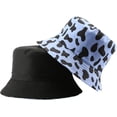 thumbnail image 3 of CoCopeaunts Cow Bucket Hat for Men Outdoor Sports Leisure Cotton Bucket Cap for Women Sun Protection Double Sided Wear Basin Hat, 3 of 8