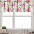 thumbnail image 3 of Ambesonne Floral Valance & Curtain, Watercolor Meadow Flowers, 55"x36", White Multicolor, 3 of 7