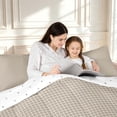 thumbnail image 4 of Manfei Geometric Check Twin Comforter Sets,Classic Plaid Bedding Set,Gray Brown,Reversible,2-Piece,1 Comforter and 1 Pillowcase,2-Piece,1 Comforter and 1 Pillowcase, 4 of 7