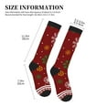 thumbnail image 4 of Pofeuu Merry Christmas Print Compression Socks for Women & Men Circulation - Best Support for Nurses,Running,Athletic,Sports, 4 of 7