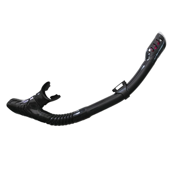 Snorkel de buceo, tubo de respiración de natación profesional, esnórquel seco (todo negro) Ndcxsfigh Para Estrenar