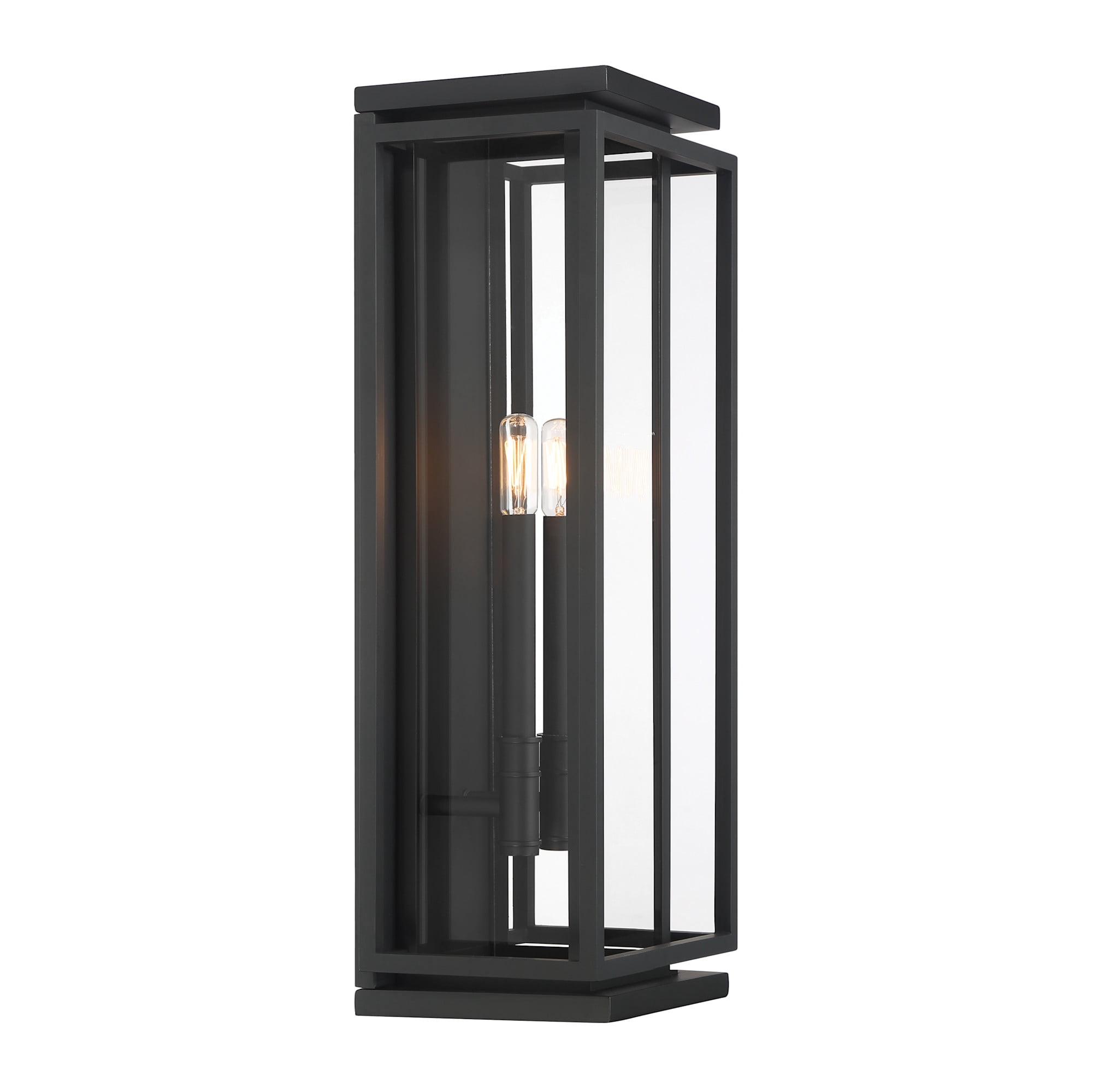 The Great Outdoors 78602-899 Stratford 2 Light 24" Tall Outdoor Wall Sconce - Dark Matte
