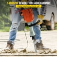 thumbnail image 2 of VEVOR Demolition Jack Hammer Concrete Breaker 2200W Martillo electrico 4 Brocas de cincel, 2 of 9