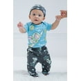 thumbnail image 2 of Disney Pixar Toy Story Buzz Lightyear Alien Newborn Baby Boys Bodysuit Pants and Hat 3 Piece Outfit Set Newborn to Infant, 2 of 5