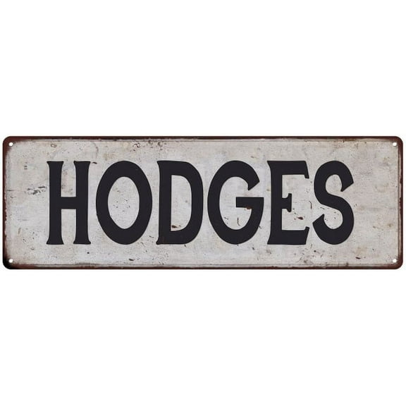 HODGES Vintage Look Gift Rustic Chic Metal Sign 6x18 206180036485