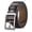silver&coffee, variant on Retro Man Luxury Design Casual Versatile Waist Strap Trouser Dress Belts Leather Belt Pin Buckle Waistband BLACK&COFFEE