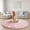 1-pink, variant on Fluffy Kawaii Round Rug 4Ft for Girls Bedroom Decor, Purple Rainbow Mermaid Rugs for Kids Playroom, Teen Girl Room, Nursery, Dorm, Cute Furry Pastel Rug, Soft Plush Tent Carpet