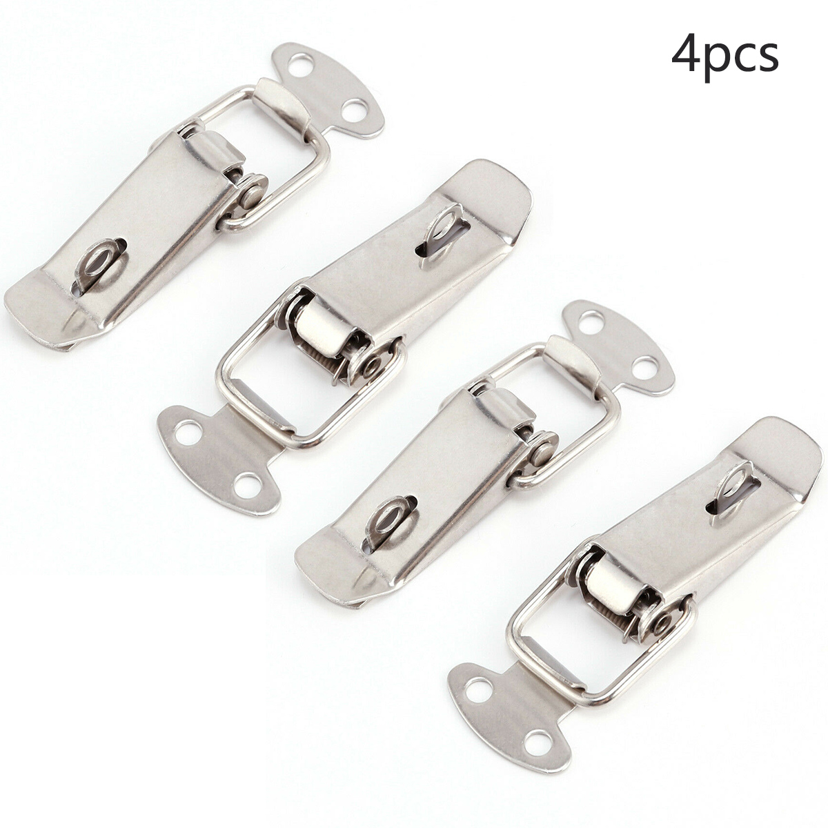 Lockable 2 x Toggle Fastening Latches with Catch Plate