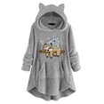 thumbnail image 2 of Sudadera De Forro Polar Con Capucha Y Capucha Sherpa Con Bolsillos Y Mangas Likrtyny Mujer, 2 of 9