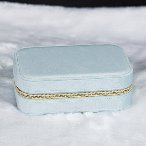 Joyero multifuncional, caja para guardar pulseras, pendientes, joyas, joyas de terciopelo, caja de almacenamiento de franela