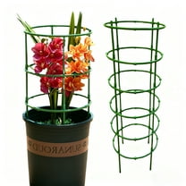 Tomato Plant Support Cage Climbing Vine Stands 10-Pack Metal Frame Stable Base Ring for Flowering Plants Garden Trellis Durable Wire Mesh Outdoor Gardening Vegetable Support System,Ccwuwei