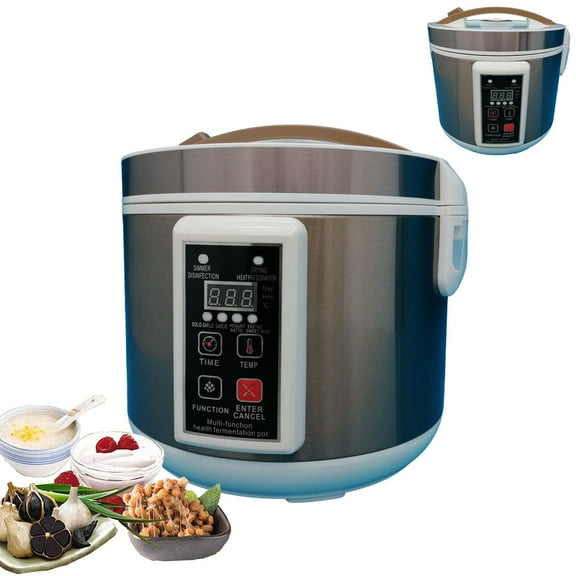 INTBUYING 5L/6L Multi-Functional Fermenter for Black Garlic Yogurt Enzyme Natto Wine Fermenting